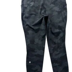 Lululemon Camo Deep Coal High Rise Tight